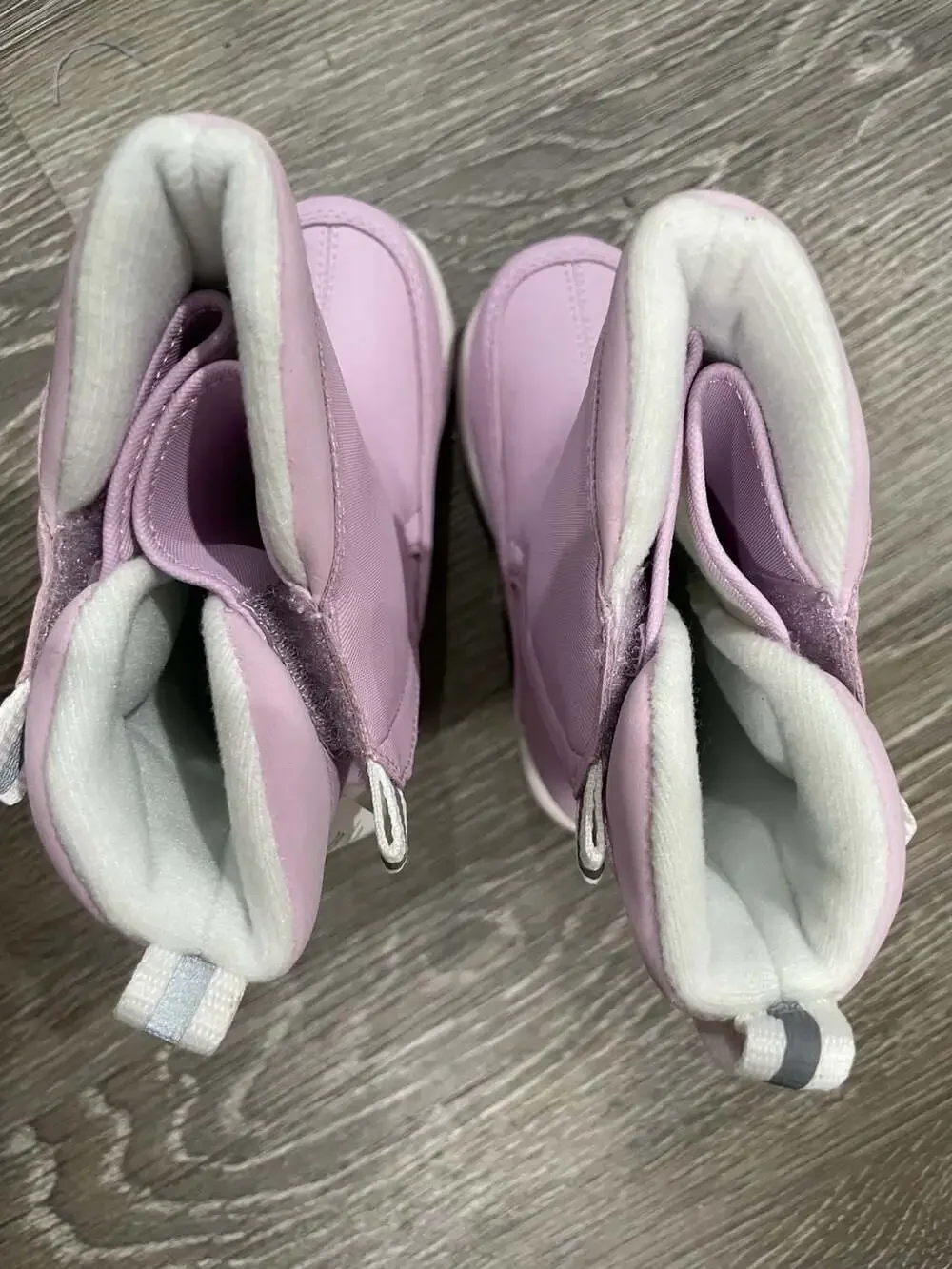 🔥NWT Lands' End Toddler Girls Insulated Winter Snow Boots in Purple Size 8